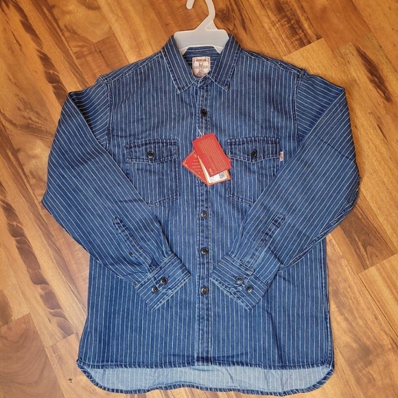MBBCAR Other - MBBCAR striped denim shirt (medium)